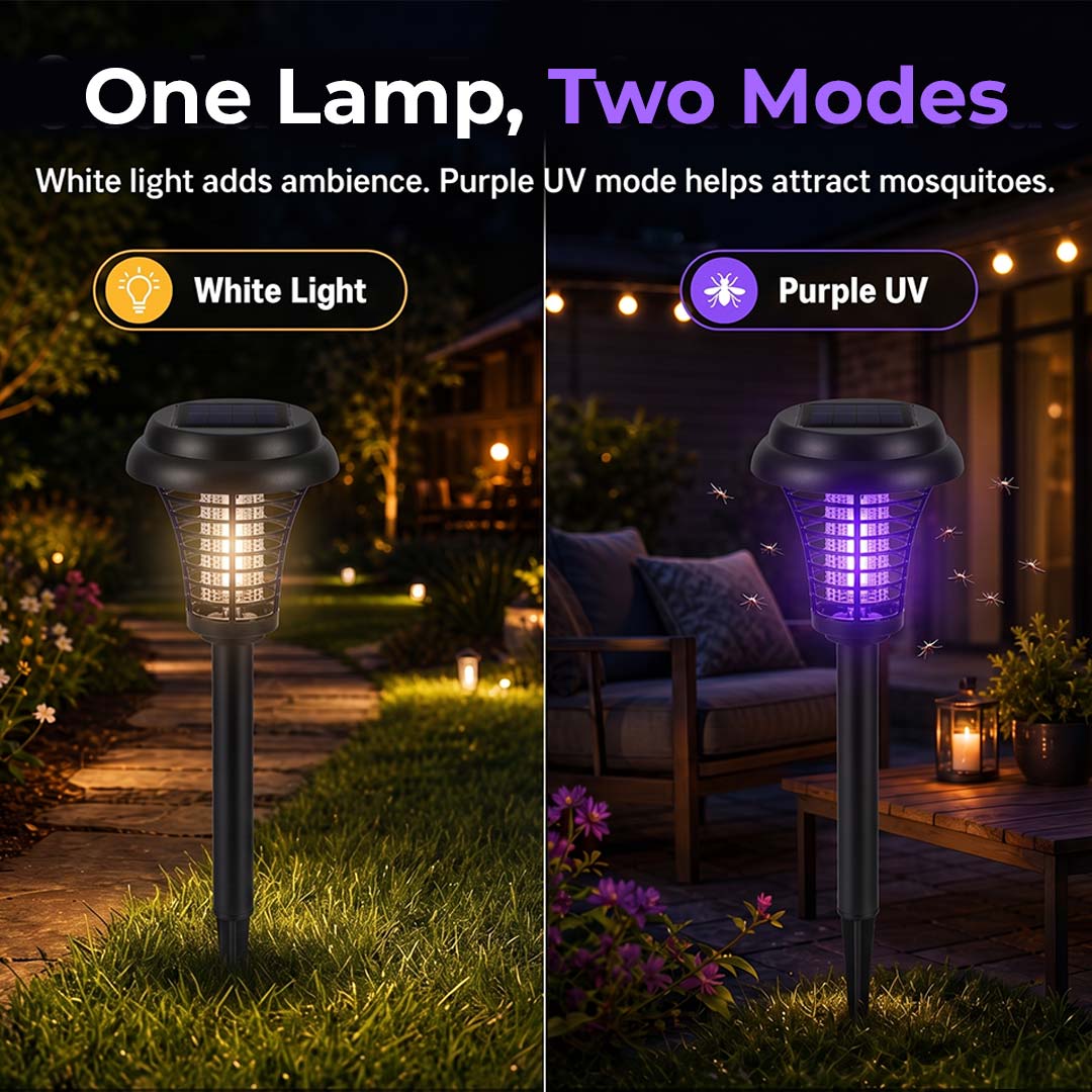 SolarGuard 2-in-1 Mosquito Zapper Lights