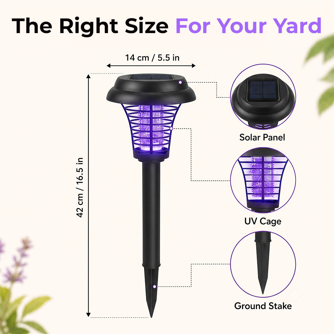 SolarGuard 2-in-1 Mosquito Zapper Lights