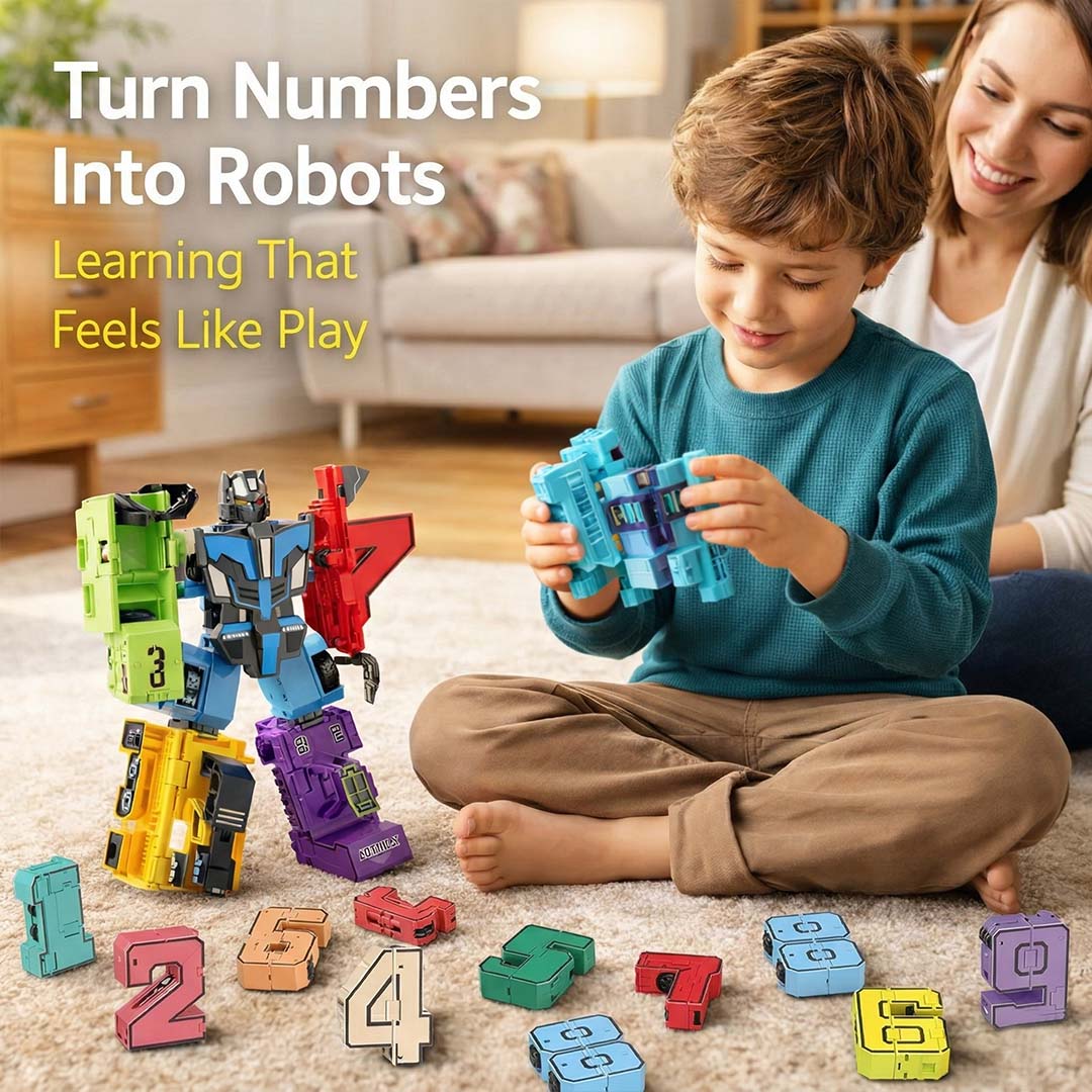 Make Learning Fun – Transform Numbers into Robots Kids Can Build & Play