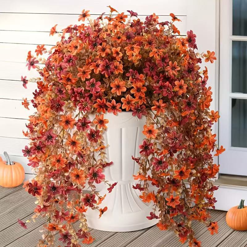 UV Resistant Artificial Hanging Flowers – Lifelike Outdoor Spring Decor