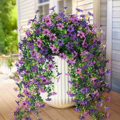 UV Resistant Artificial Hanging Flowers – Lifelike Outdoor Spring Decor