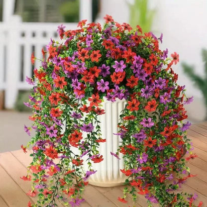 UV Resistant Artificial Hanging Flowers – Lifelike Outdoor Spring Decor
