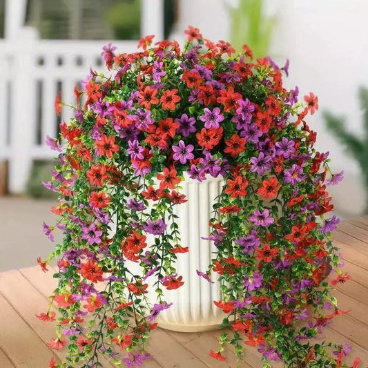 UV Resistant Artificial Hanging Flowers – Lifelike Outdoor Spring Decor
