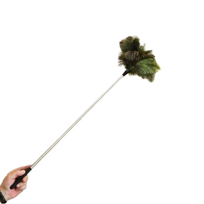 Extendable Ostrich Feather Duster – Anti-Static, Gentle & Easy Dusting