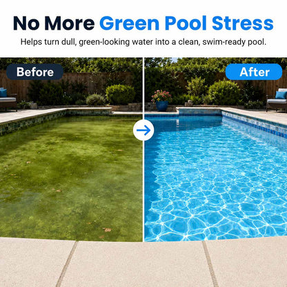 🏊 All-in-One Pool Cleaning Tablets — Crystal-Clear Water, Just Drop & Go