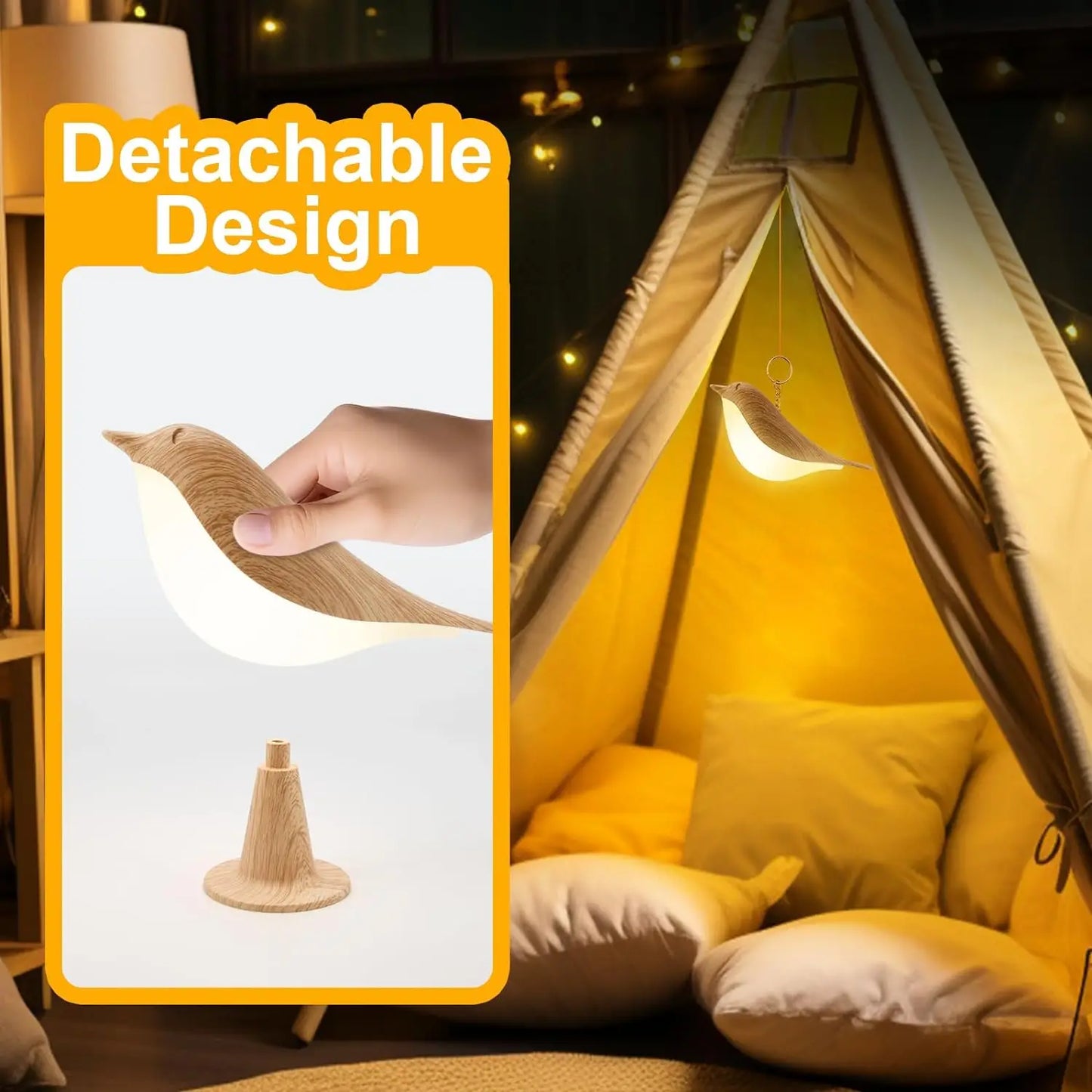 ✨More Than a Lamp: The 3-in-1 Luminous Bird with Integrated Aroma Diffuser