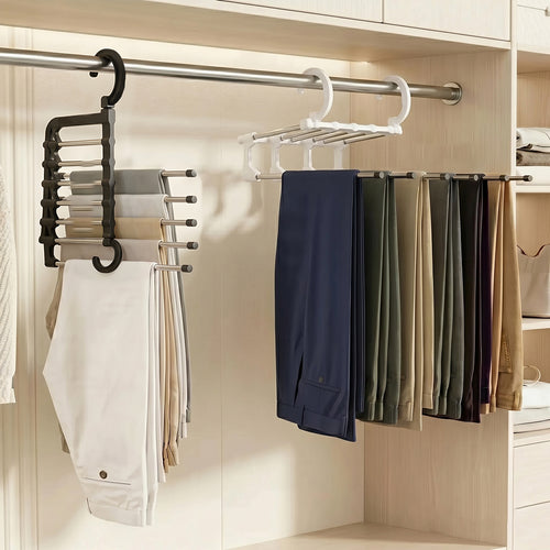 5-in-1 Space Saver Hangers – Maximize Closet Space Instantly