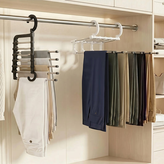 5-in-1 Space Saver Hangers – Maximize Closet Space Instantly