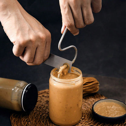 Stainless Steel Peanut Butter Mixer – Food-Grade Nut Butter Stirrer for Jars
