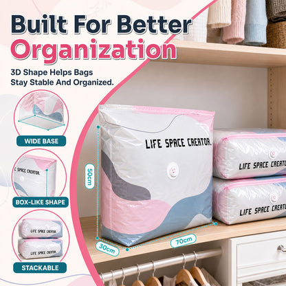 💨No-Pump 3D Vacuum Storage Bags