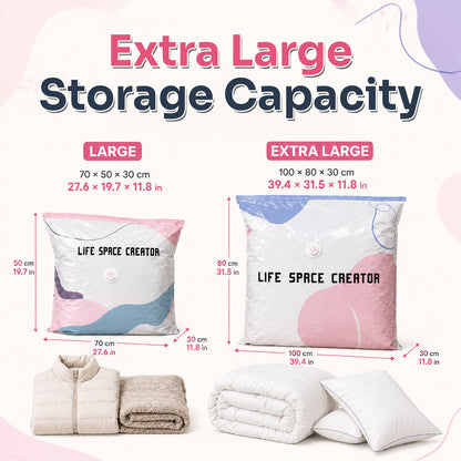 💨No-Pump 3D Vacuum Storage Bags