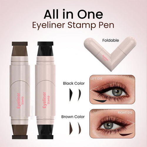 All-in-One Foldable Eyeliner Stamp & Liner Pen