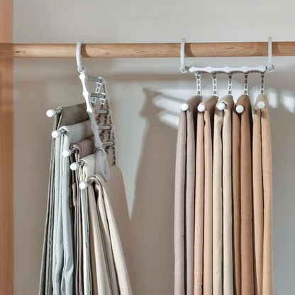 5-in-1 Space Saver Hangers – Maximize Closet Space Instantly