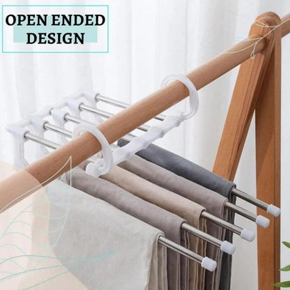 5-in-1 Space Saver Hangers – Maximize Closet Space Instantly