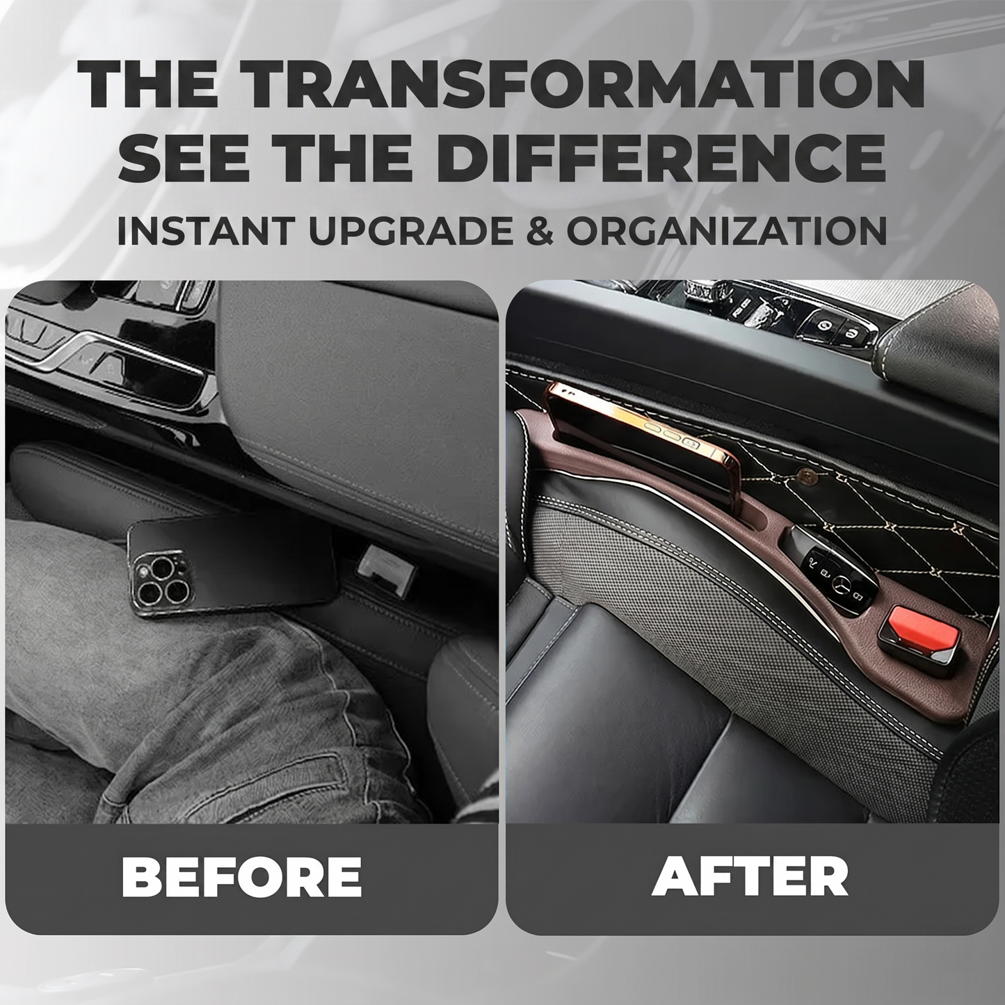 Seamless Drop Stopper™ Universal Car Seat-Gap Filler Duo