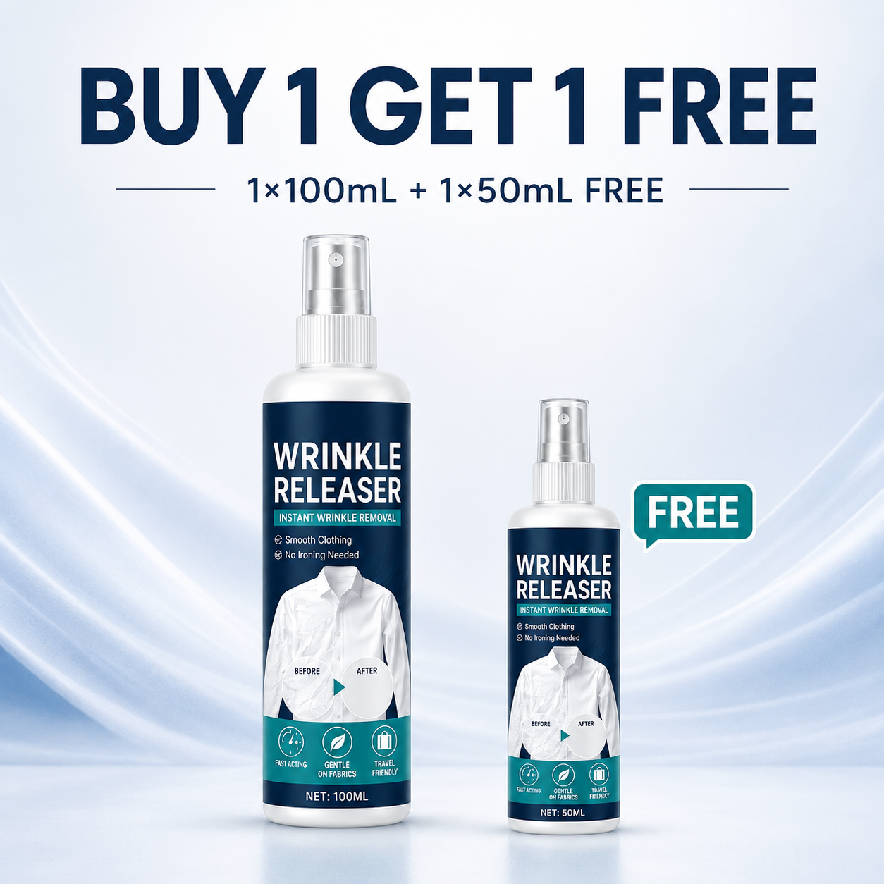 👔 Instant wrinkle release – no iron, travel-ready, static-free & fresh.