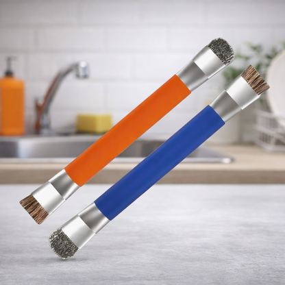 Multi-Purpose Gas Stove Cleaning Brush – Dual-Head Design
