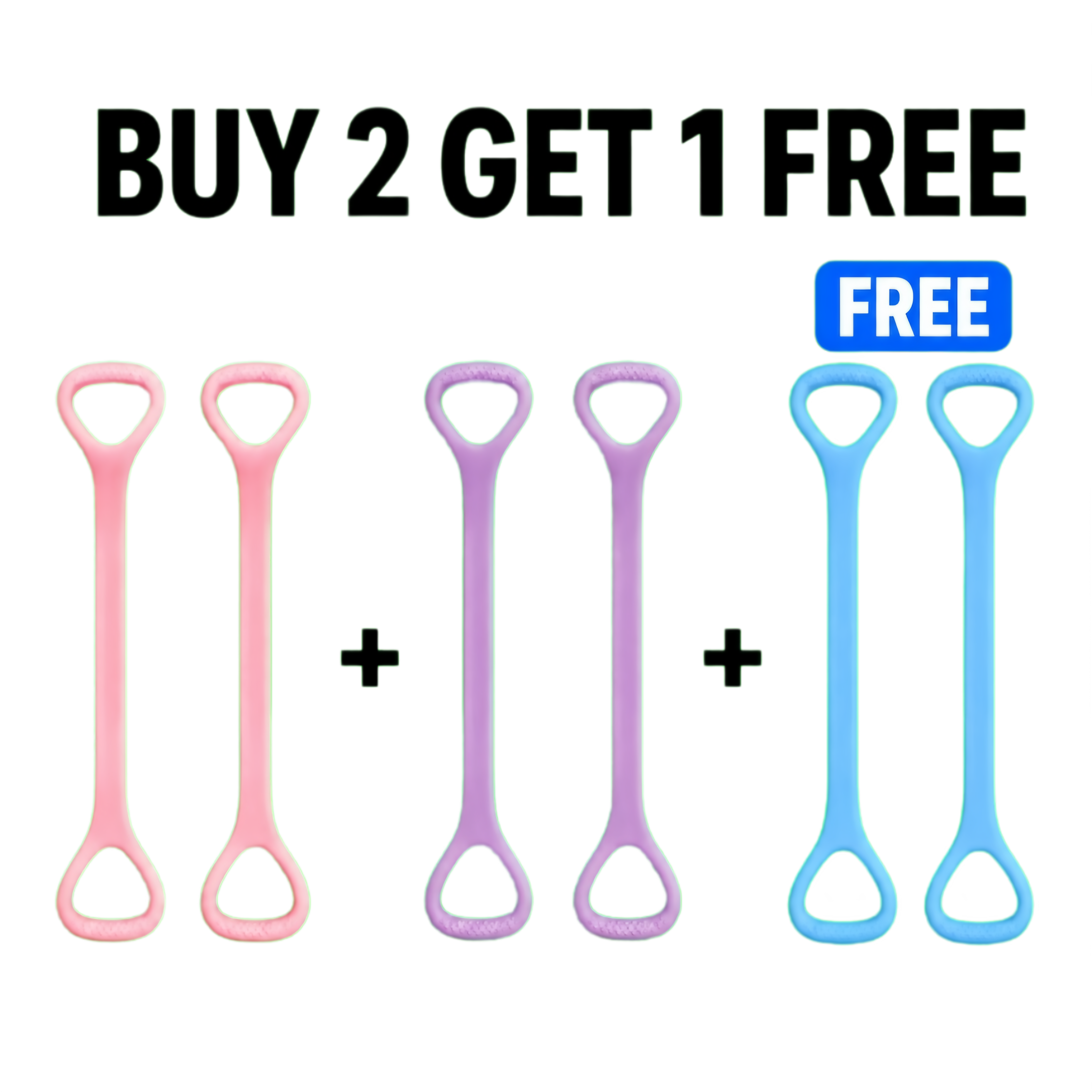 3-Color Set — 3 Pairs (6 Bands)