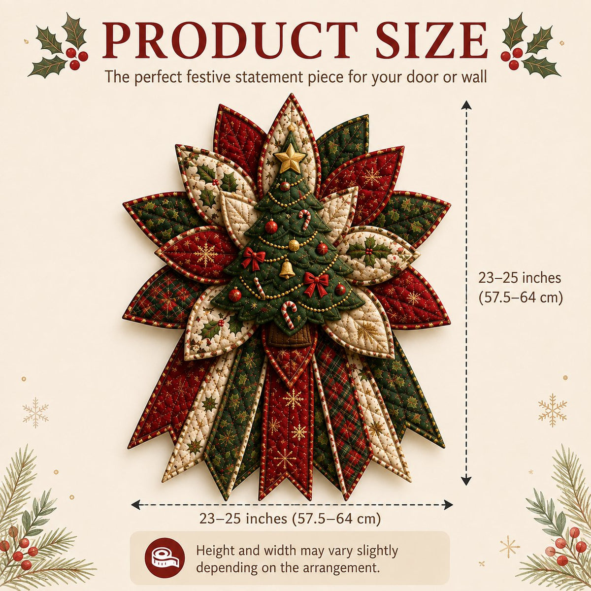 Christmas Door Hanging DIY Kit – Create Your Own Holiday Decoration