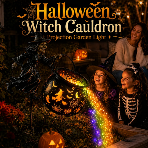 Witch’s Potion Pour Halloween Garden Light