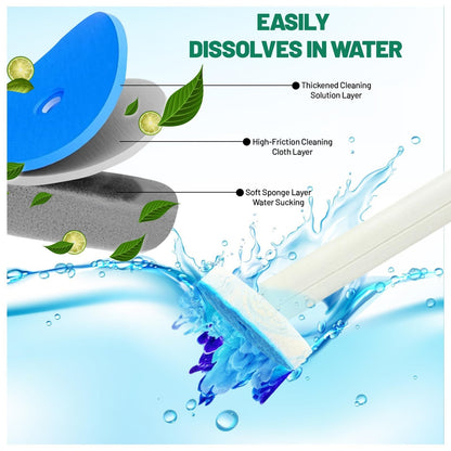 Hygienic Toilet Cleaning Kit with Disposable Brush Heads