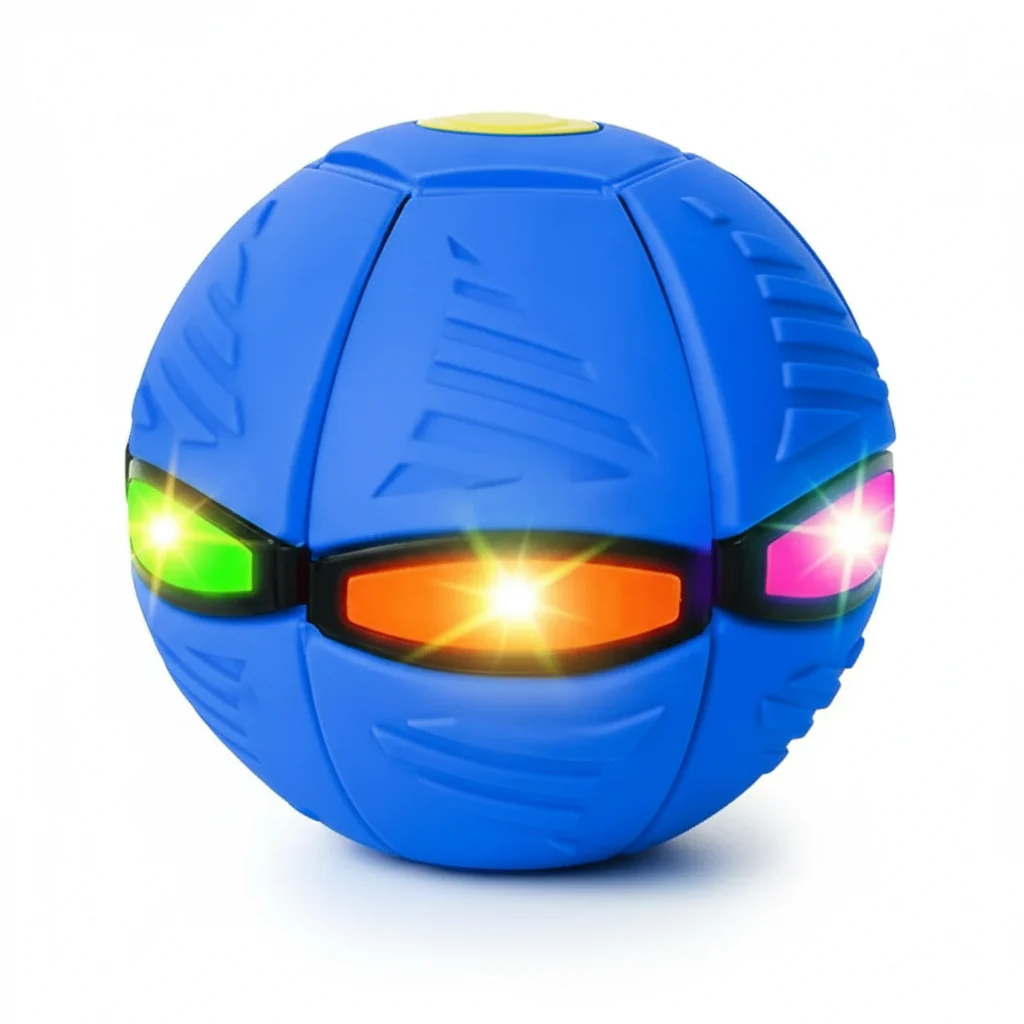 Magic Flying Disc Ball – 2-in-1 LED Light-Up Sensory Toy for Kids