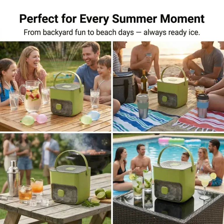 ✨Portable One-Press Ice Maker