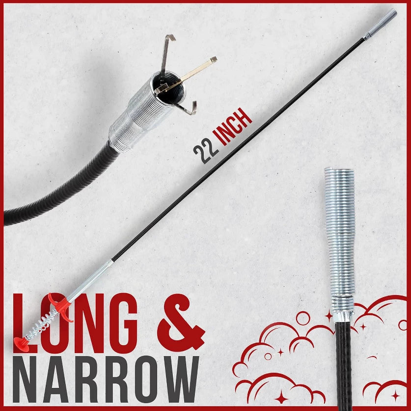 Heavy-Duty Flexible Pipe Clog Remover