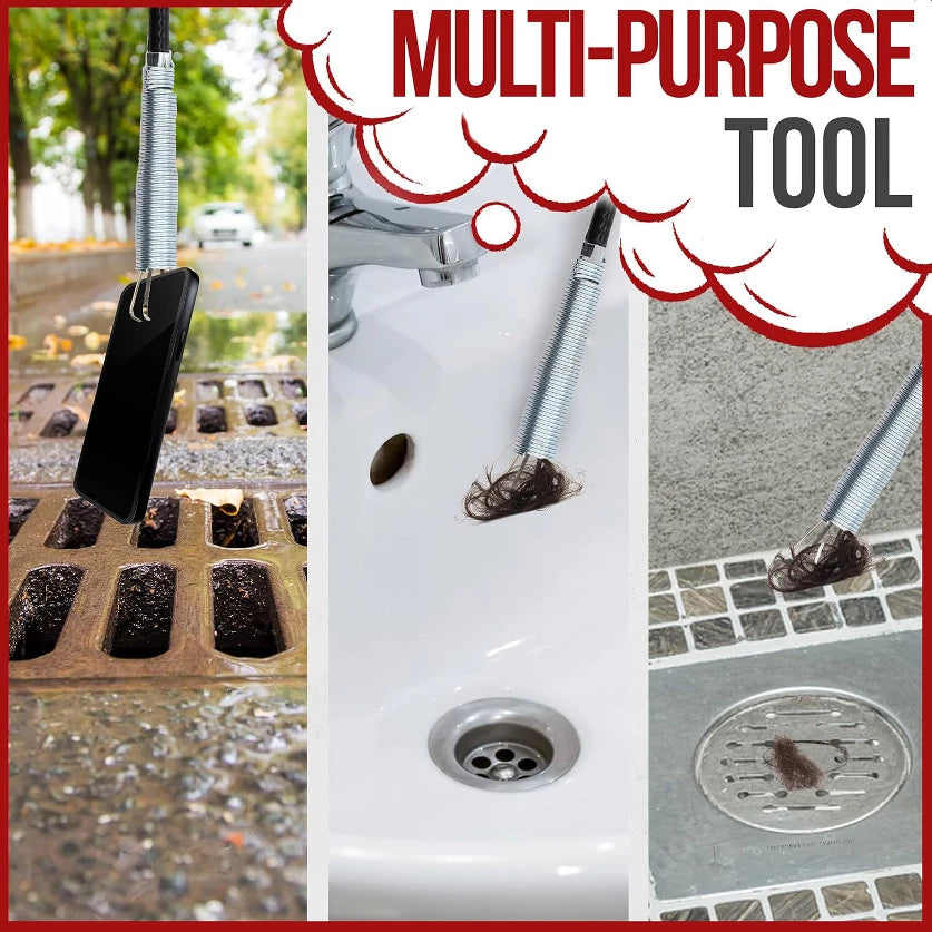 Heavy-Duty Flexible Pipe Clog Remover