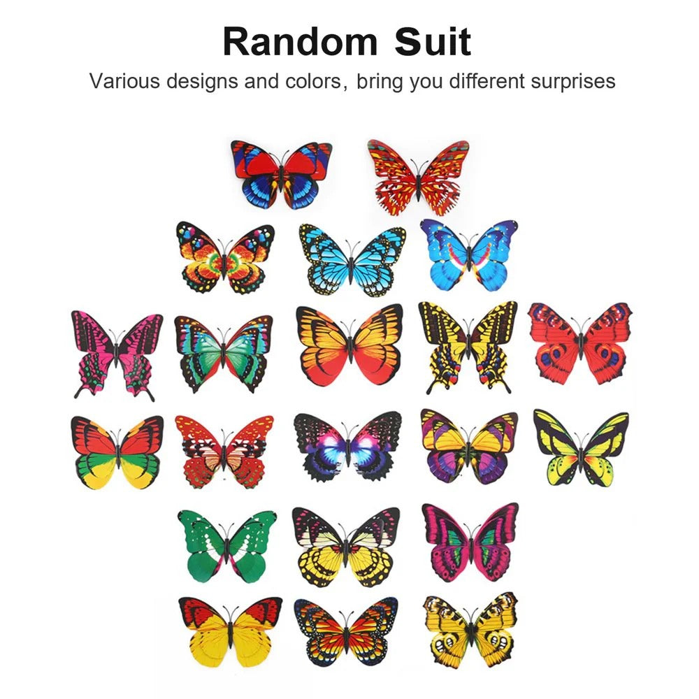 50PCS Lifelike Butterfly Garden Stakes – Add Color & Movement to Your Garden