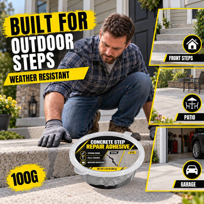 Concrete Repair Kit – Fix Cracked Steps & Damaged Surfaces Easily
