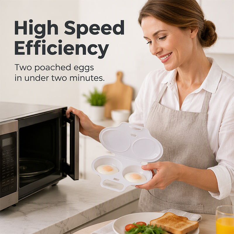🍳 Microwave Egg Poacher — Faster Egg Breakfasts, Less Cleanup