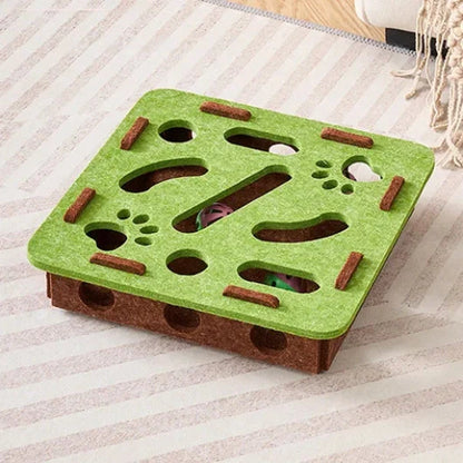 2026 Cat Scratch Puzzle Enrichment Box – Interactive Nail Filing & Scratch Toy for Indoor Cats, Stress‑Free Claw Care & Play