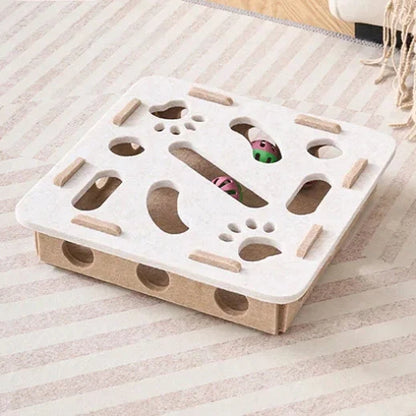 2026 Cat Scratch Puzzle Enrichment Box – Interactive Nail Filing & Scratch Toy for Indoor Cats, Stress‑Free Claw Care & Play